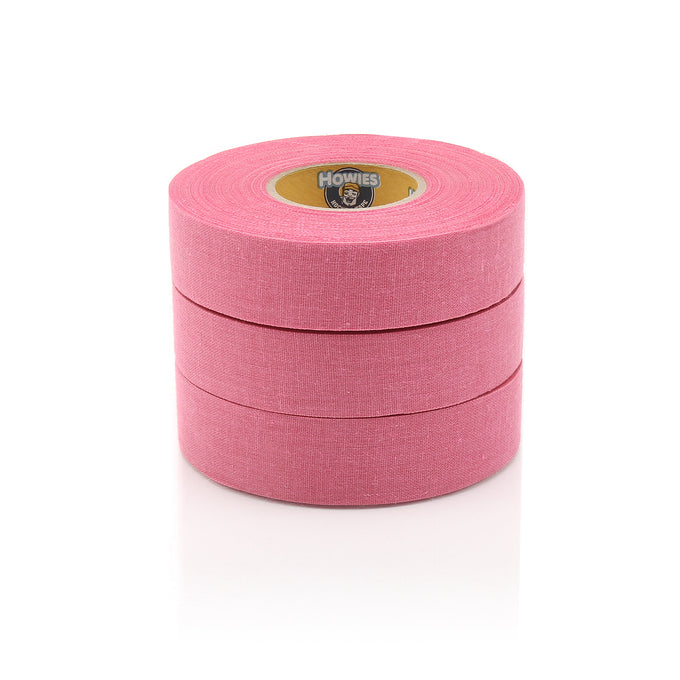Howies Pink Cloth Hockey Tape Cloth Tape Howies Hockey Tape 3pk
