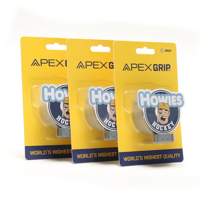 Howies Grey APEX Grip Tape Apex Grip Howies Hockey Tape 3pk
