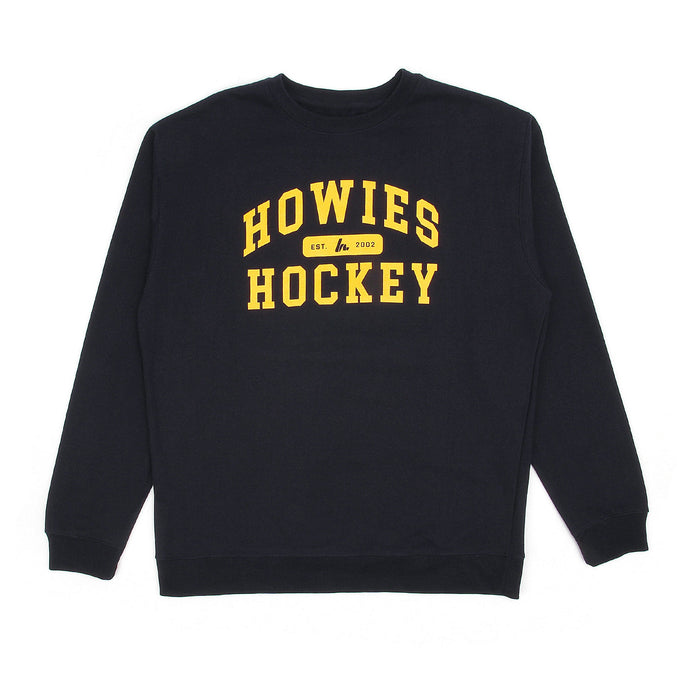 Howies Collegiate Crewneck Hoodies Howies Hockey Tape Navy Small