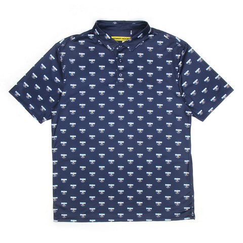 Howies Three-Putt Performance Polo Polos Howies Hockey Tape Navy Small