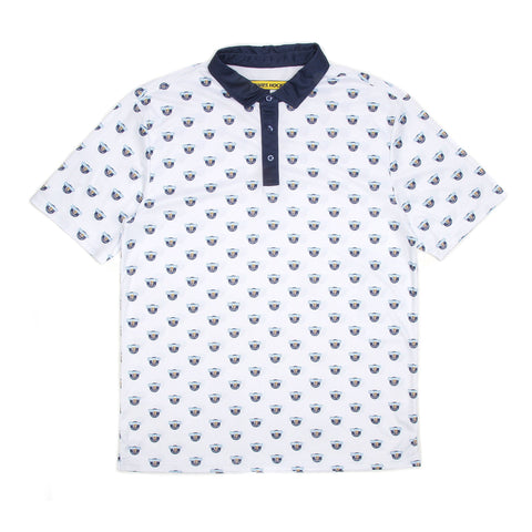 Howies Three-Putt Performance Polo Polos Howies Hockey Tape White Small