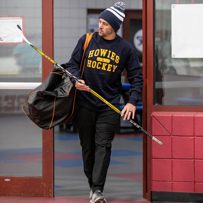 Howies Collegiate Crewneck Hoodies Howies Hockey Tape