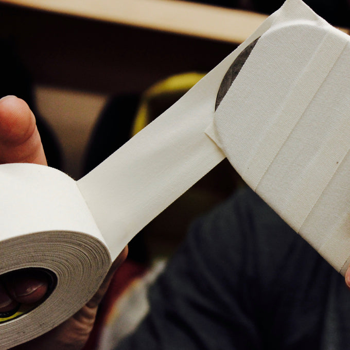 Howies 1.5” White Cloth Hockey Tape Cloth Tape Howies Hockey Tape   