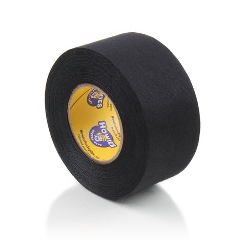 Howies 1.5" Black Cloth Hockey Tape Cloth Tape Howies Hockey Tape 1pk