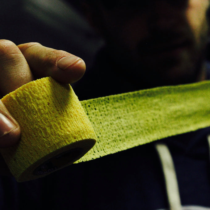 Howies Yellow Stretchy Grip Hockey Tape Stretch Grip Tape Howies Hockey Tape