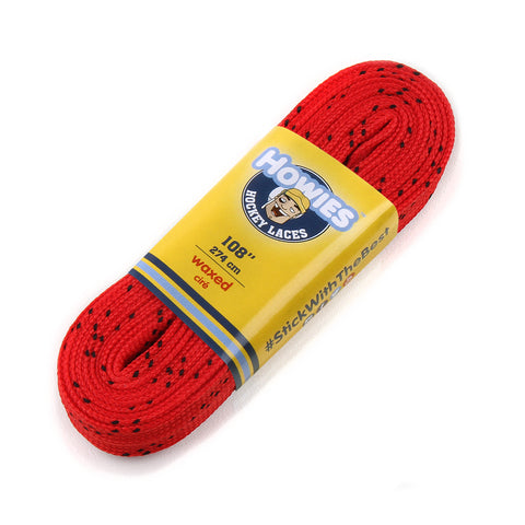 Howies Red Waxed Hockey Skate Laces Waxed Laces Howies Hockey Tape 1pk 72"