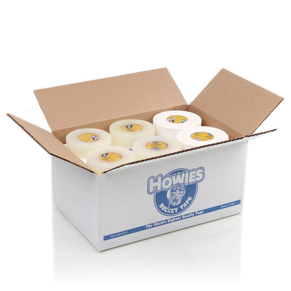 Howies Hockey Tape - 10 White Cloth & 20 Clear Shin Pad Mixed Tape Cases Howies Hockey Tape