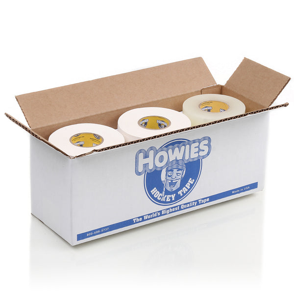 Howies Hockey Tape - 6 White Cloth & 6 Clear Shin Pad Mixed Tape Cases Howies Hockey Tape