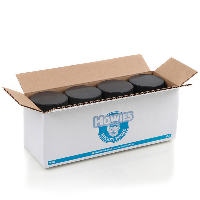 Howies Official 6oz. Mark-Less Black Hockey Pucks Hockey Pucks Howies Hockey Tape 10pk