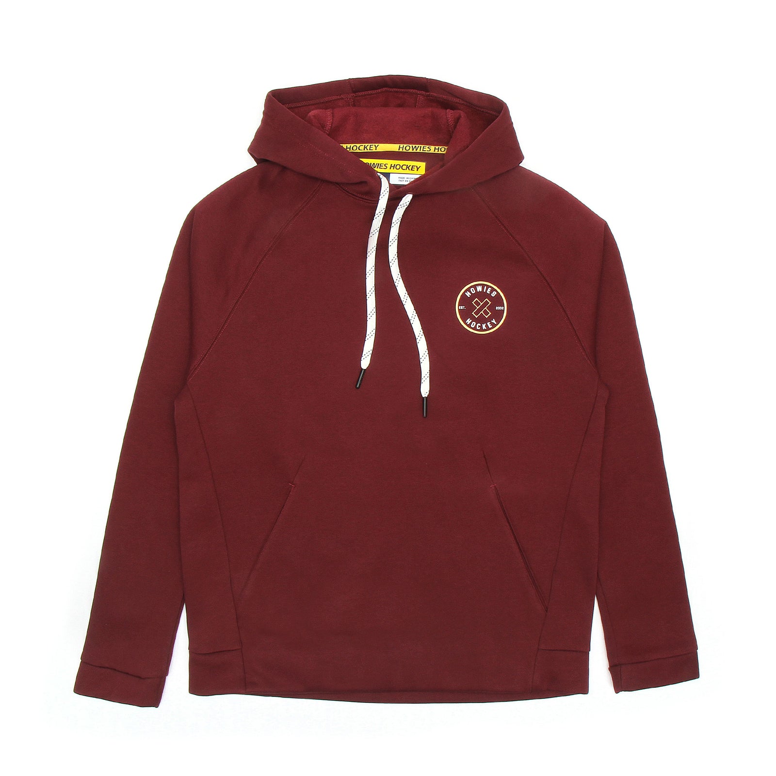 The Cross-Check Hoodie Hoodies Howies Hockey Tape Maroon Small