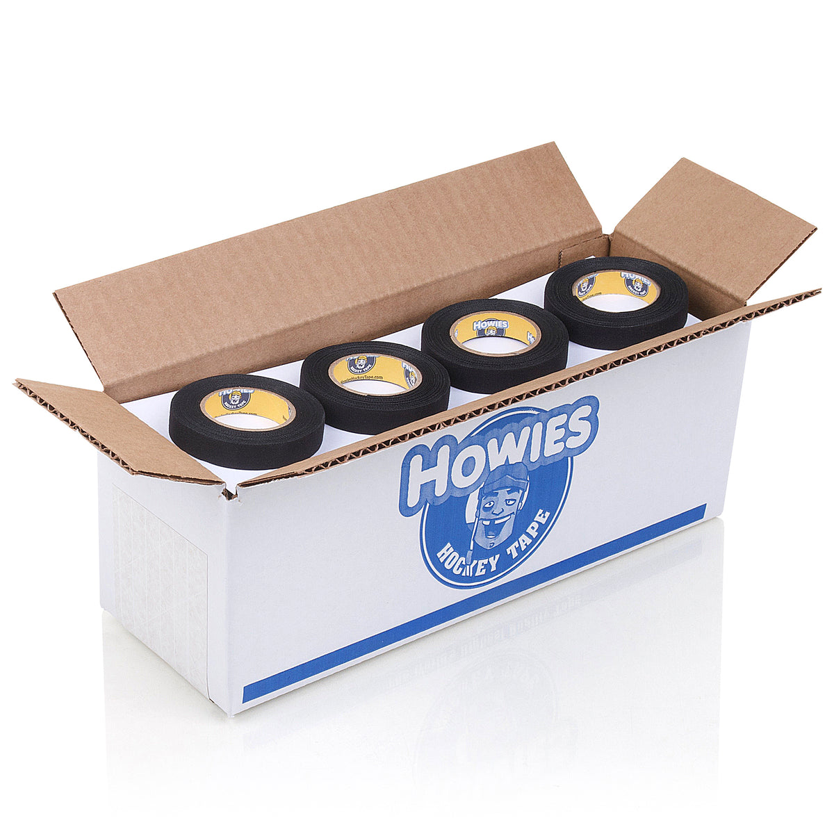 Howies Black 1/2" Knob Tape Cloth Tape Howies Hockey Tape 24pk