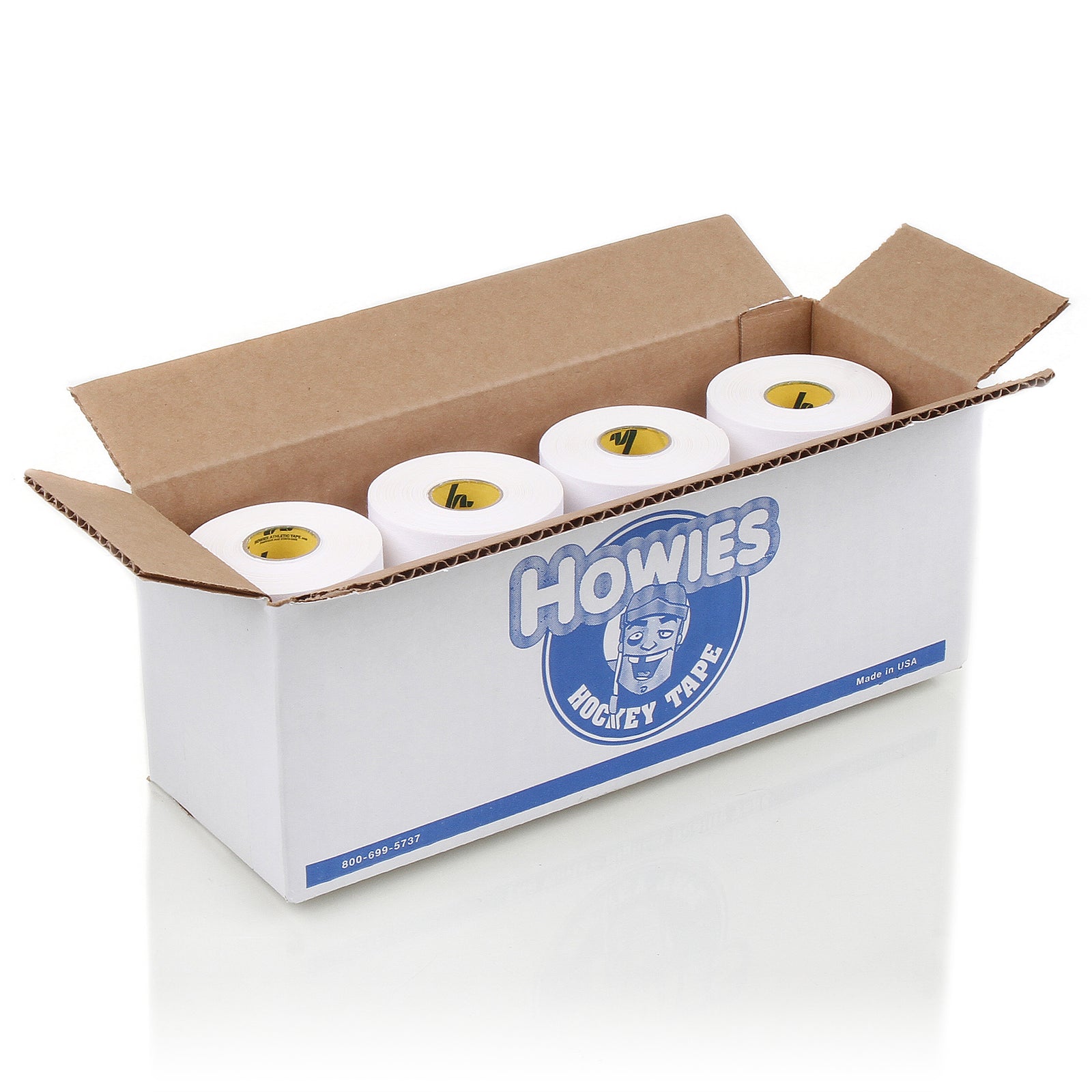 White 1.5" x 15yd Athletic Tape Athletic Tape Howies Athletic Tape 8pk