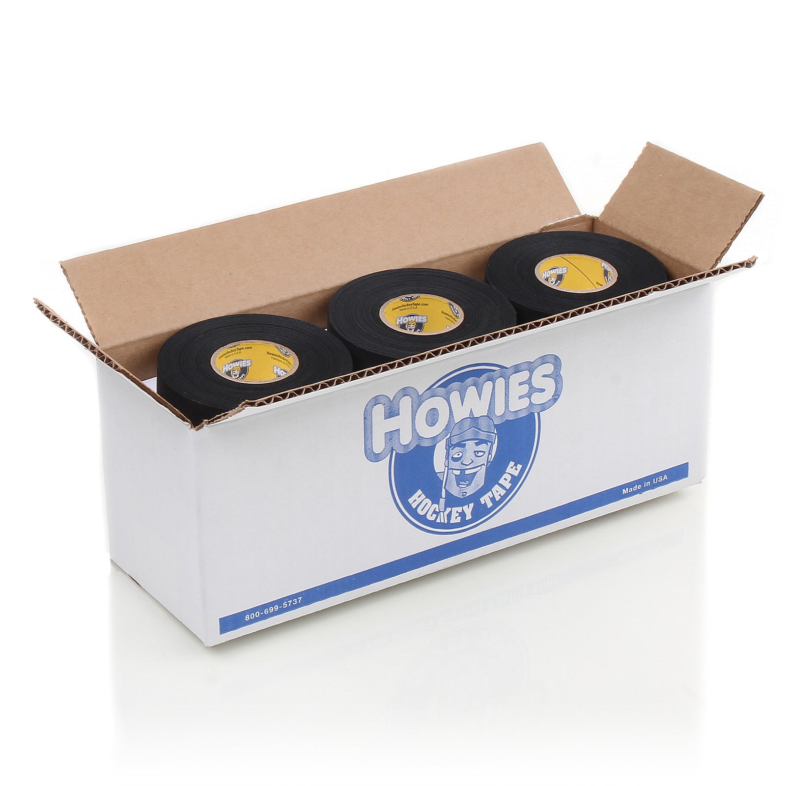 Howies Black Cloth Hockey Tape Cloth Tape Howies Hockey Tape 12pk