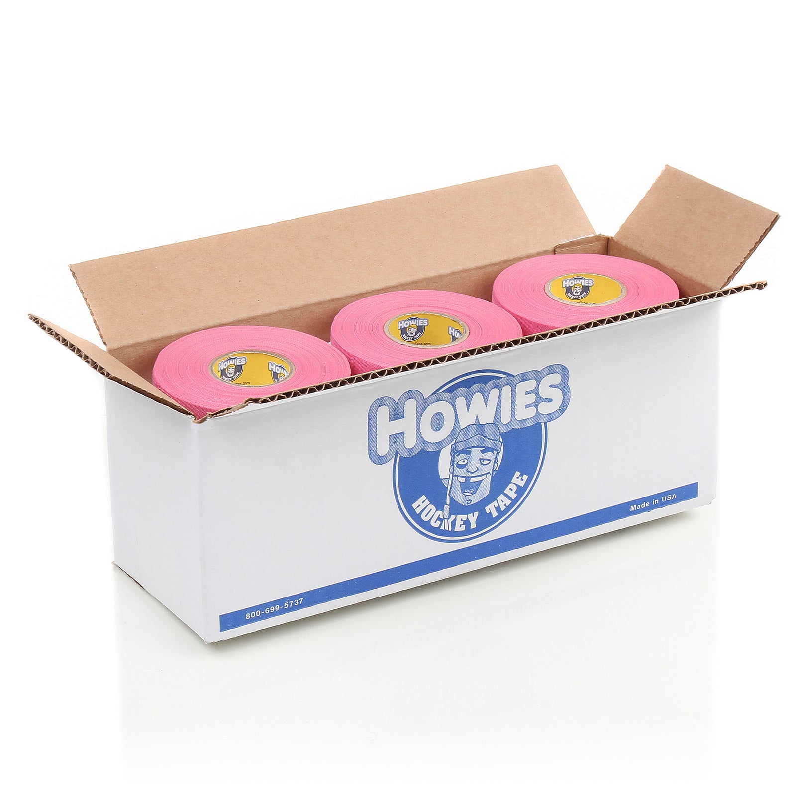 Howies Pink Cloth Hockey Tape Cloth Tape Howies Hockey Tape 12pk