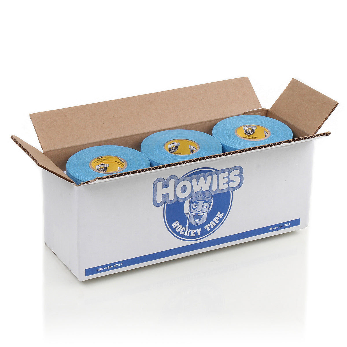 Howies Sky Blue Cloth Hockey Tape Cloth Tape Howies Hockey Tape 12pk