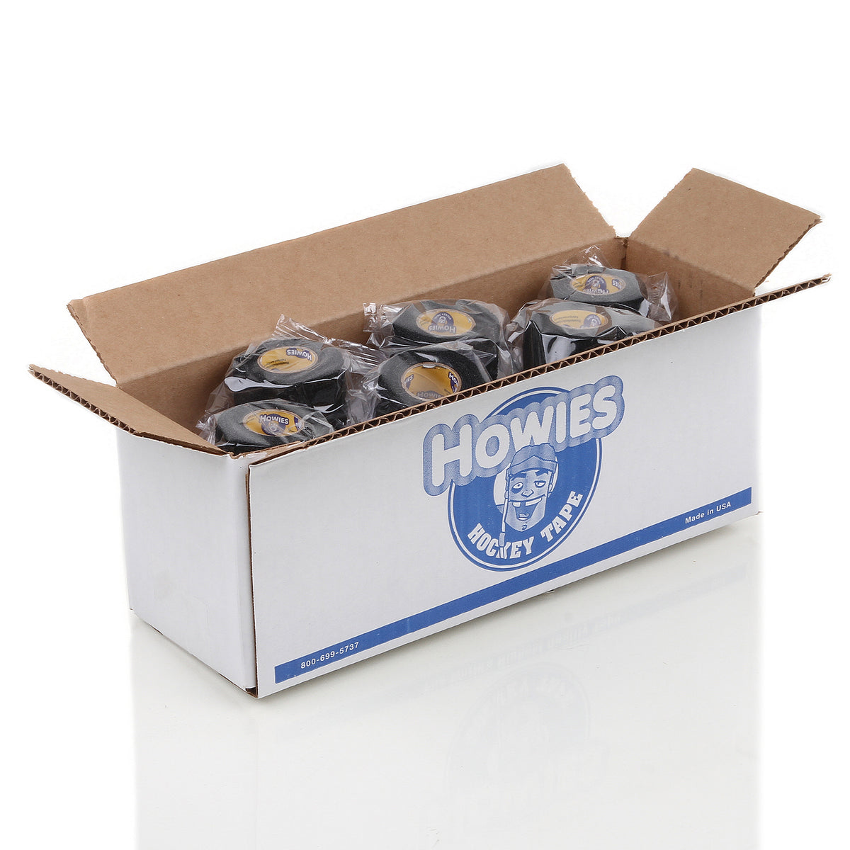 Howies Black Stretchy Grip Hockey Tape Stretch Grip Tape Howies Hockey Tape 12pk