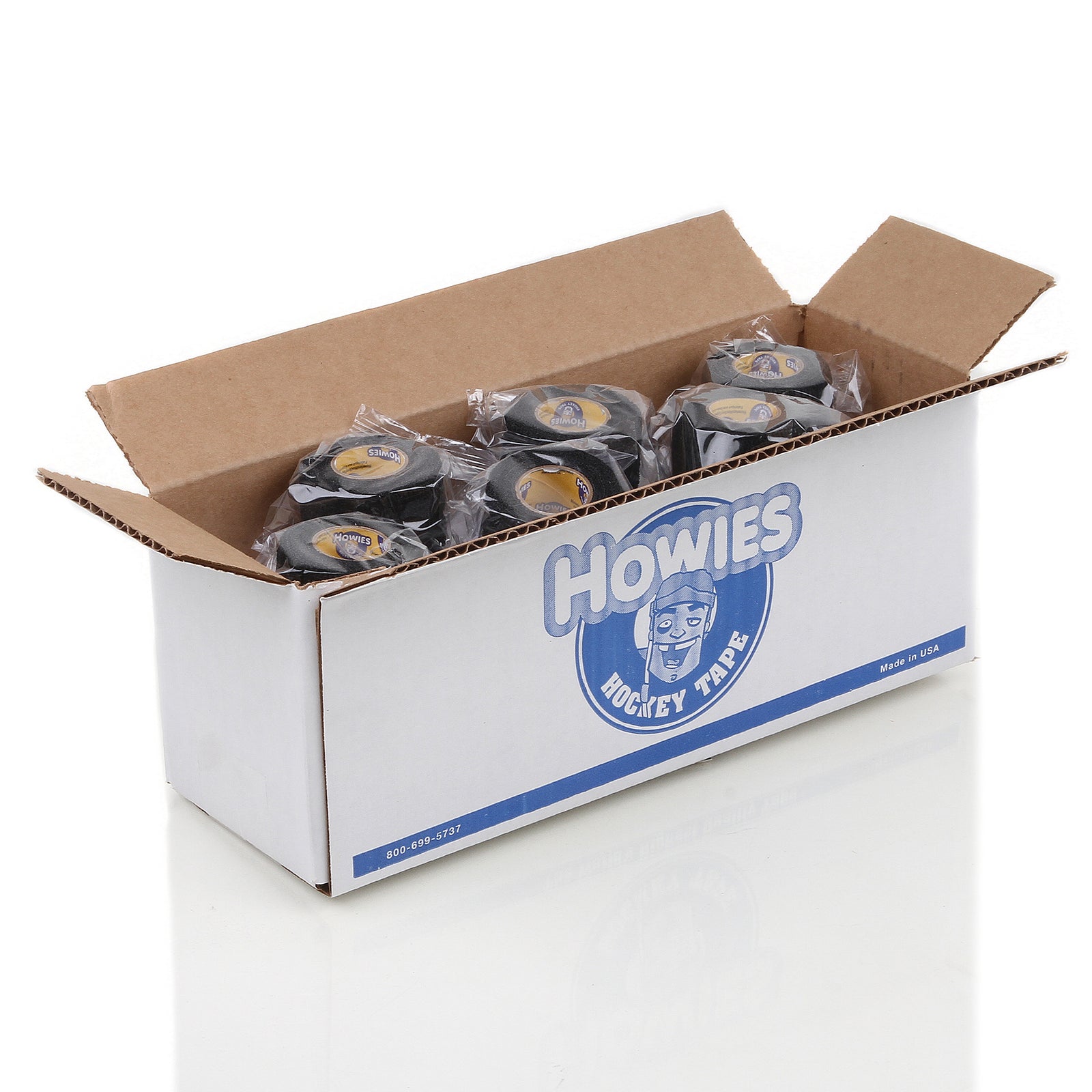 Howies Black Stretchy Grip Hockey Tape Stretch Grip Tape Howies Hockey Tape 12pk