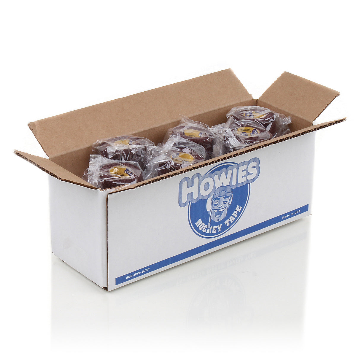 Howies Maroon Stretchy Grip Hockey Tape Stretch Grip Tape Howies Hockey Tape 12pk