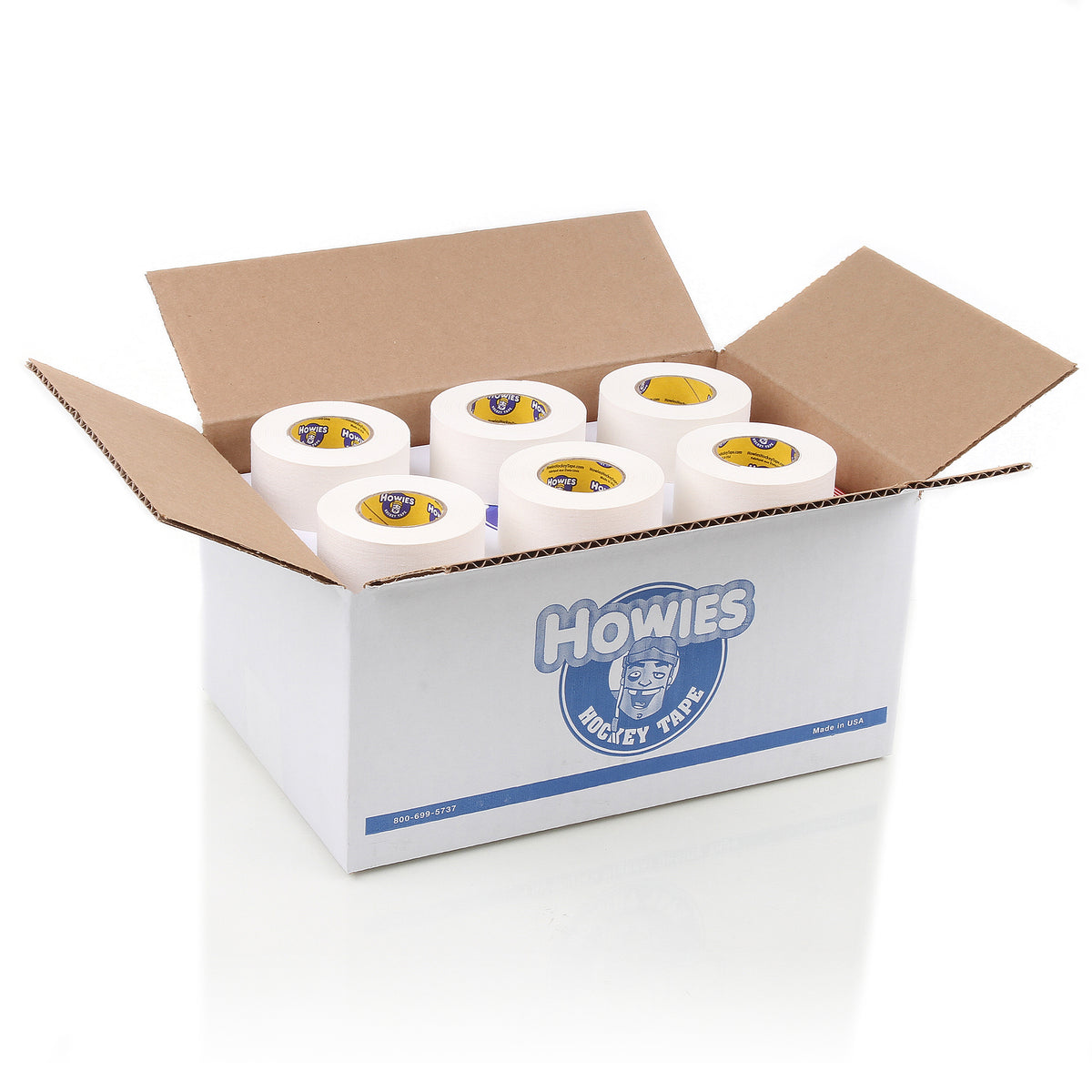 Howies 1.5” White Cloth Hockey Tape Cloth Tape Howies Hockey Tape 24pk