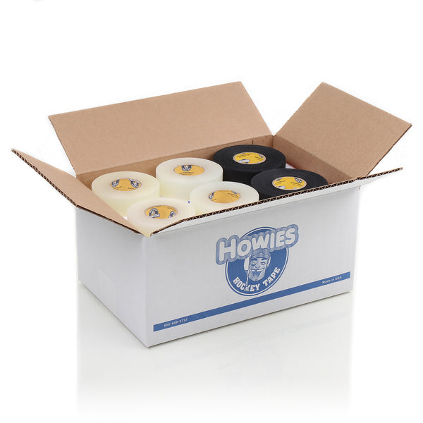 Howies Hockey Tape - 15 Black Cloth & 15 Clear Shin Pad Mixed Tape Cases Howies Hockey Tape
