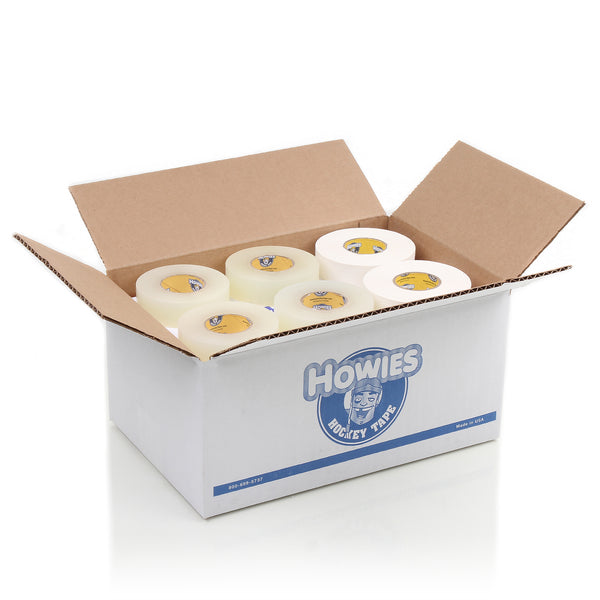 Howies Hockey Tape - 10 White Cloth & 20 Clear Shin Pad