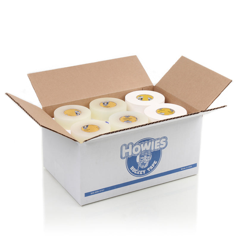 Howies Hockey Tape - 10 White Cloth & 20 Clear Shin Pad Mixed Tape Cases Howies Hockey Tape