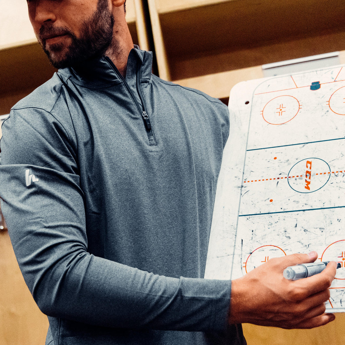 Team Performance 1/4 Zip Quarter Zips Howies Hockey Tape   