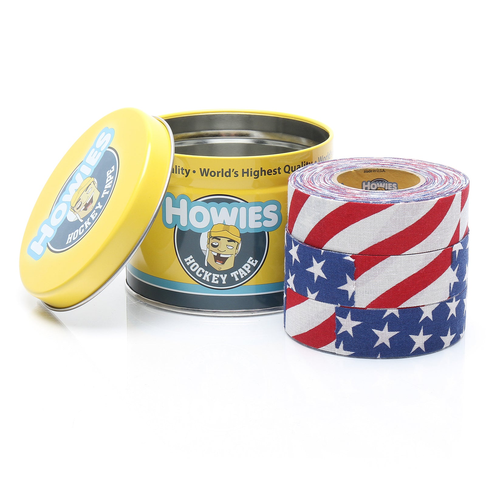 Howies USA Flag Hockey Tape Patterned Tape Howies Hockey Tape 3pk