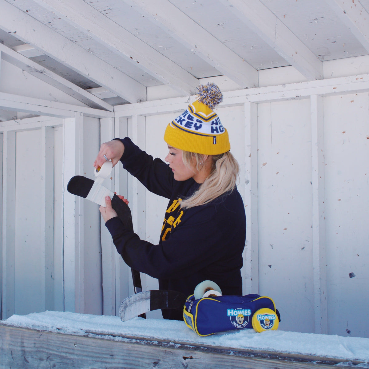 Retro Winter Beanie Beanies Howies Hockey Tape   