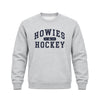 Howies Collegiate Crewneck Hoodies Howies Hockey Tape Gray Small