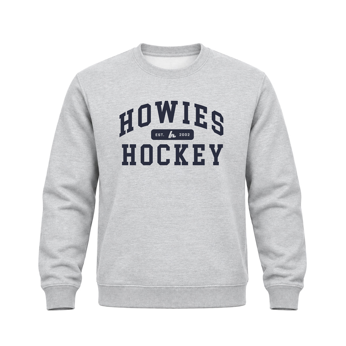 Howies Collegiate Crewneck Hoodies Howies Hockey Tape Gray Small