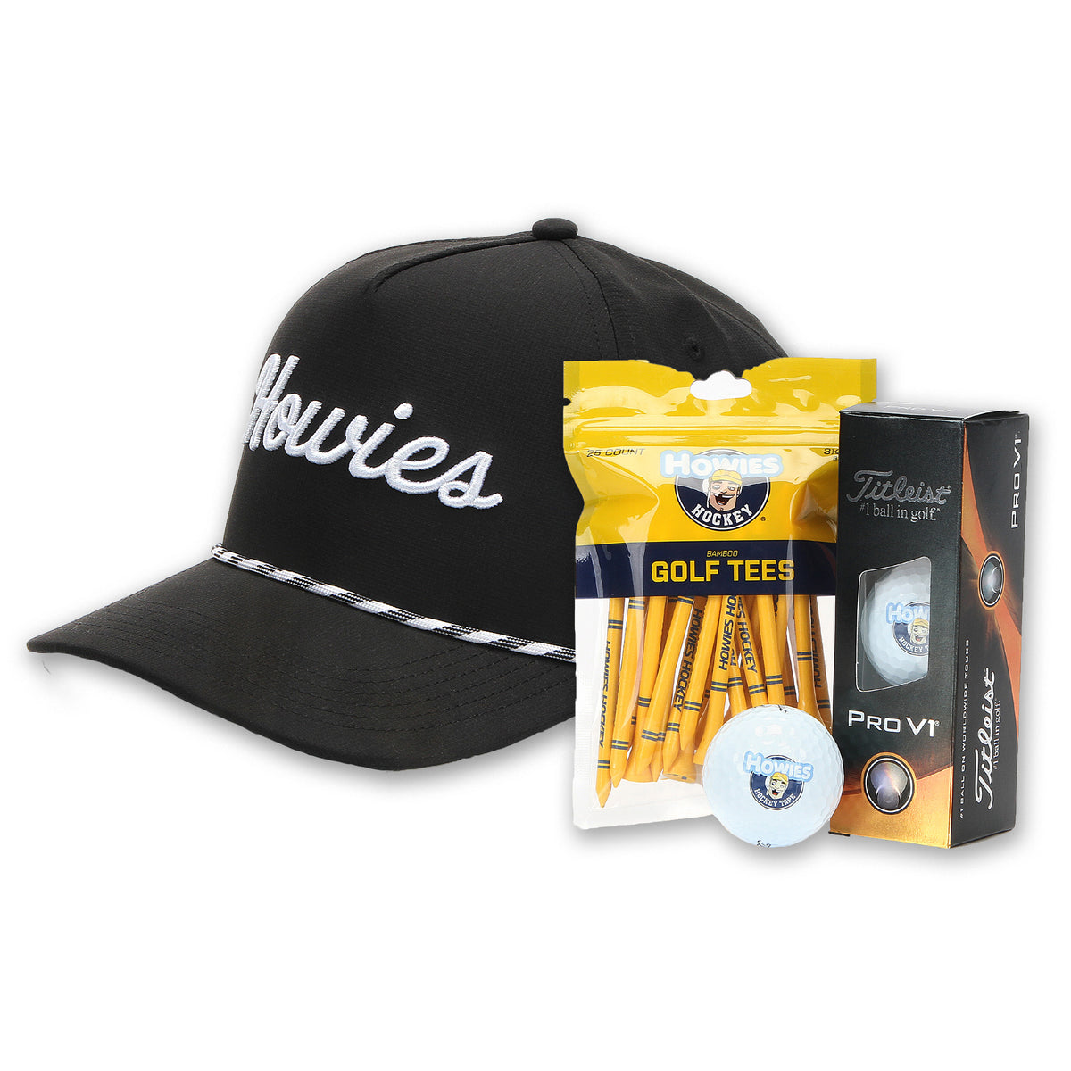 Tour Lid Golf Bundle Apparel Howies Hockey Tape Black  