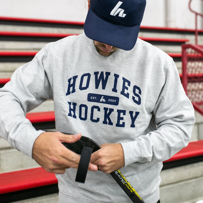 Howies Collegiate Crewneck Hoodies Howies Hockey Tape   