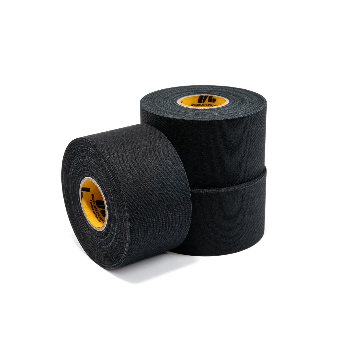 Black 1.5" x 15yd Athletic Tape Howies Athletic Tape 4pk