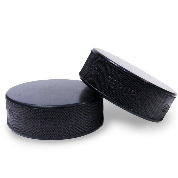 Howies Official 6oz. Mark-Less Black Hockey Pucks Hockey Pucks Howies Hockey Tape   