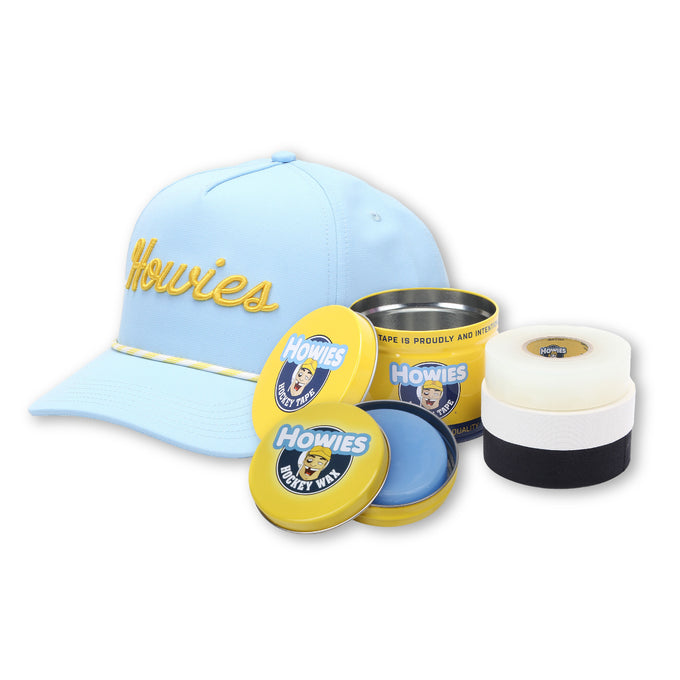 Three Stars Bundle Apparel Howies Hockey Tape Light Blue Tour Lid Classic Wax