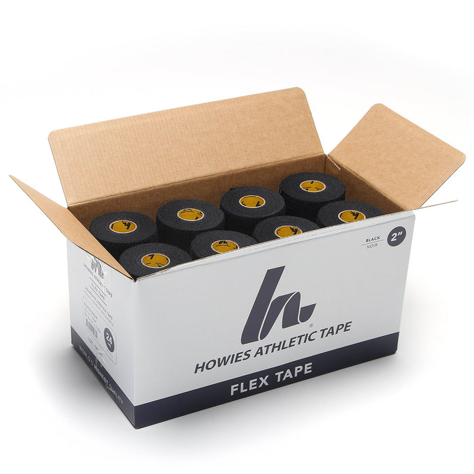 2" Black Flex Tape Flex Tape Howies Athletic Tape 12pk