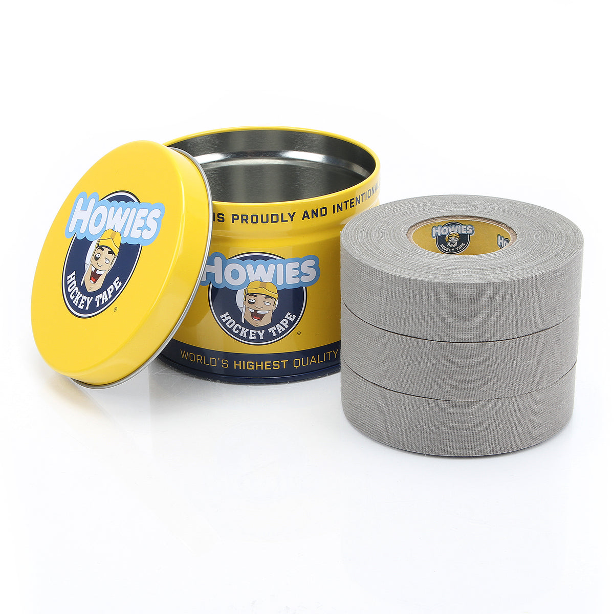 Howies Gray Cloth Hockey Tape Cloth Tape Howies Hockey Tape 3pk