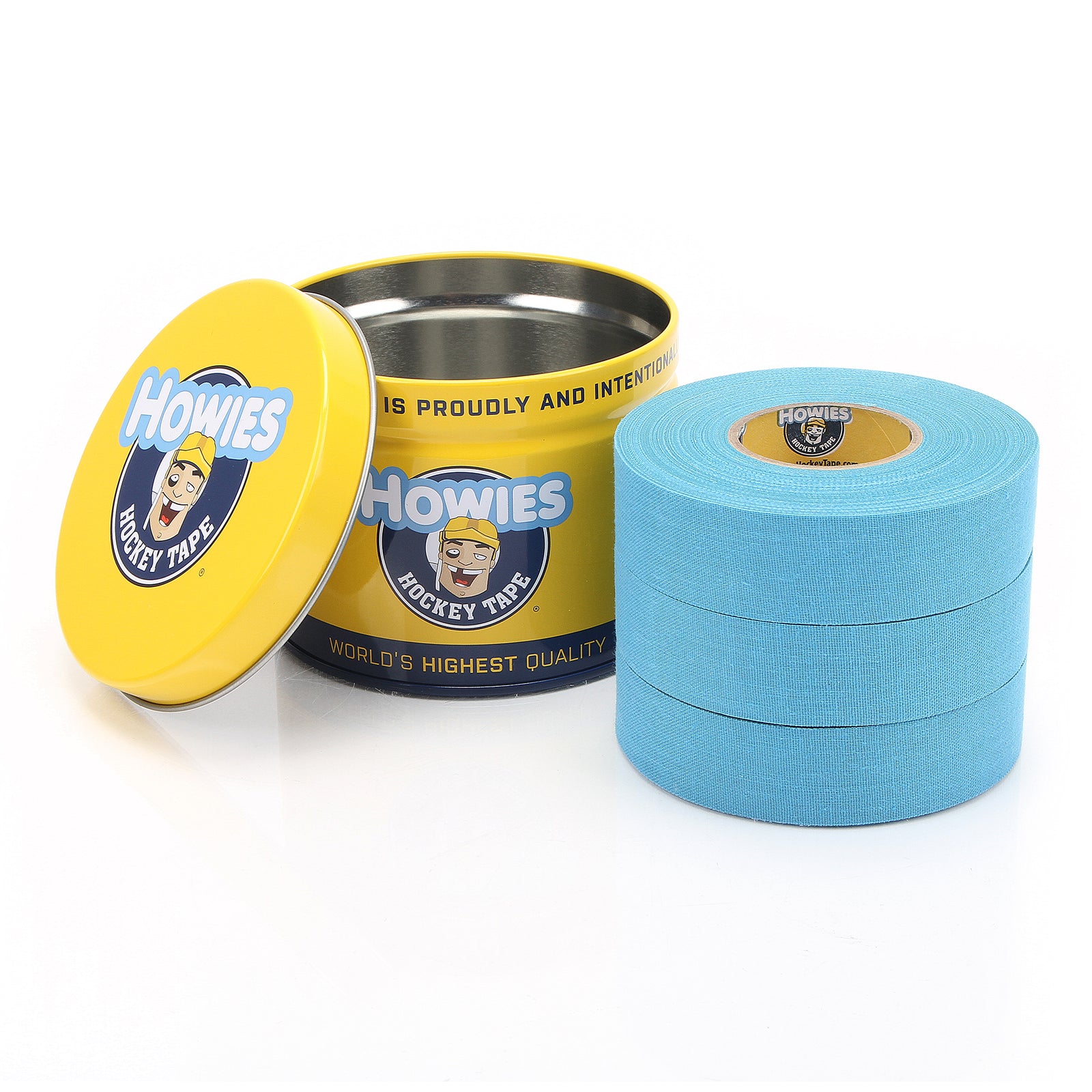 Howies Sky Blue Cloth Hockey Tape Cloth Tape Howies Hockey Tape 3pk