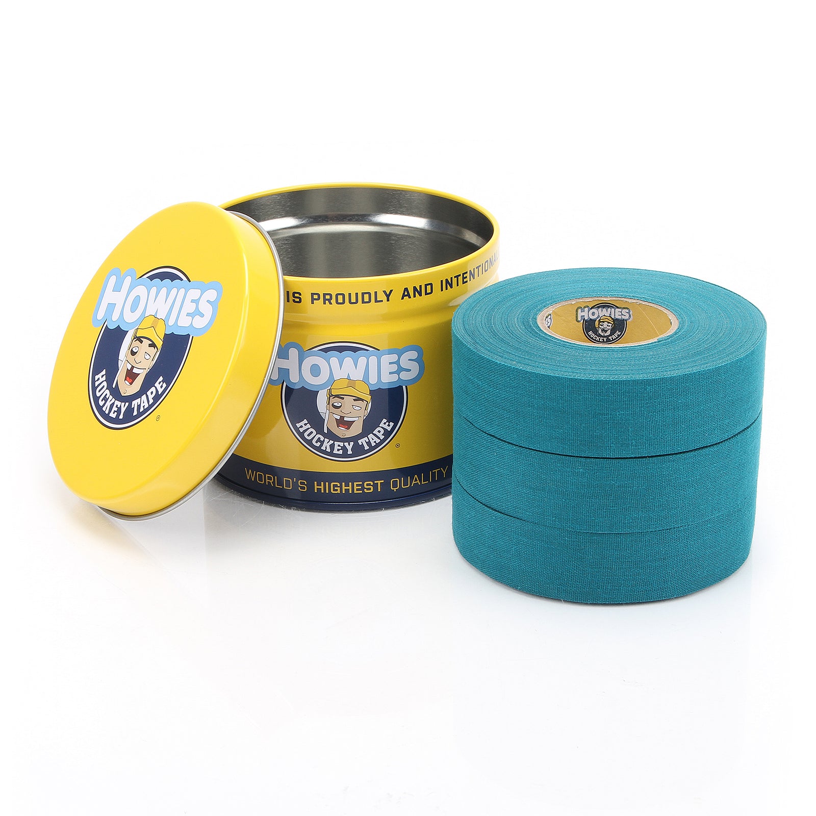 Howies Teal Blue Cloth Hockey Tape Cloth Tape Howies Hockey Tape 3pk