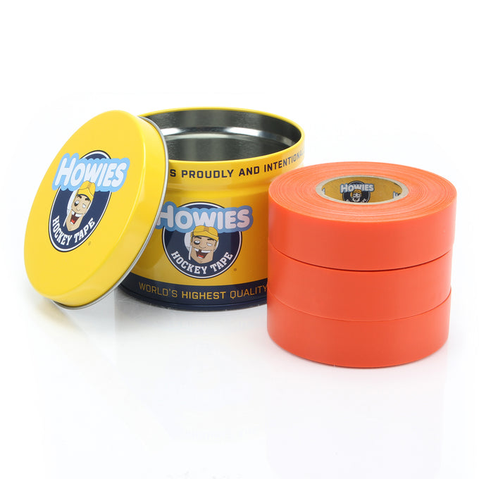 Howies Orange Shin Pad Hockey Tape Shin Pad Tape Howies Hockey Tape 3pk  