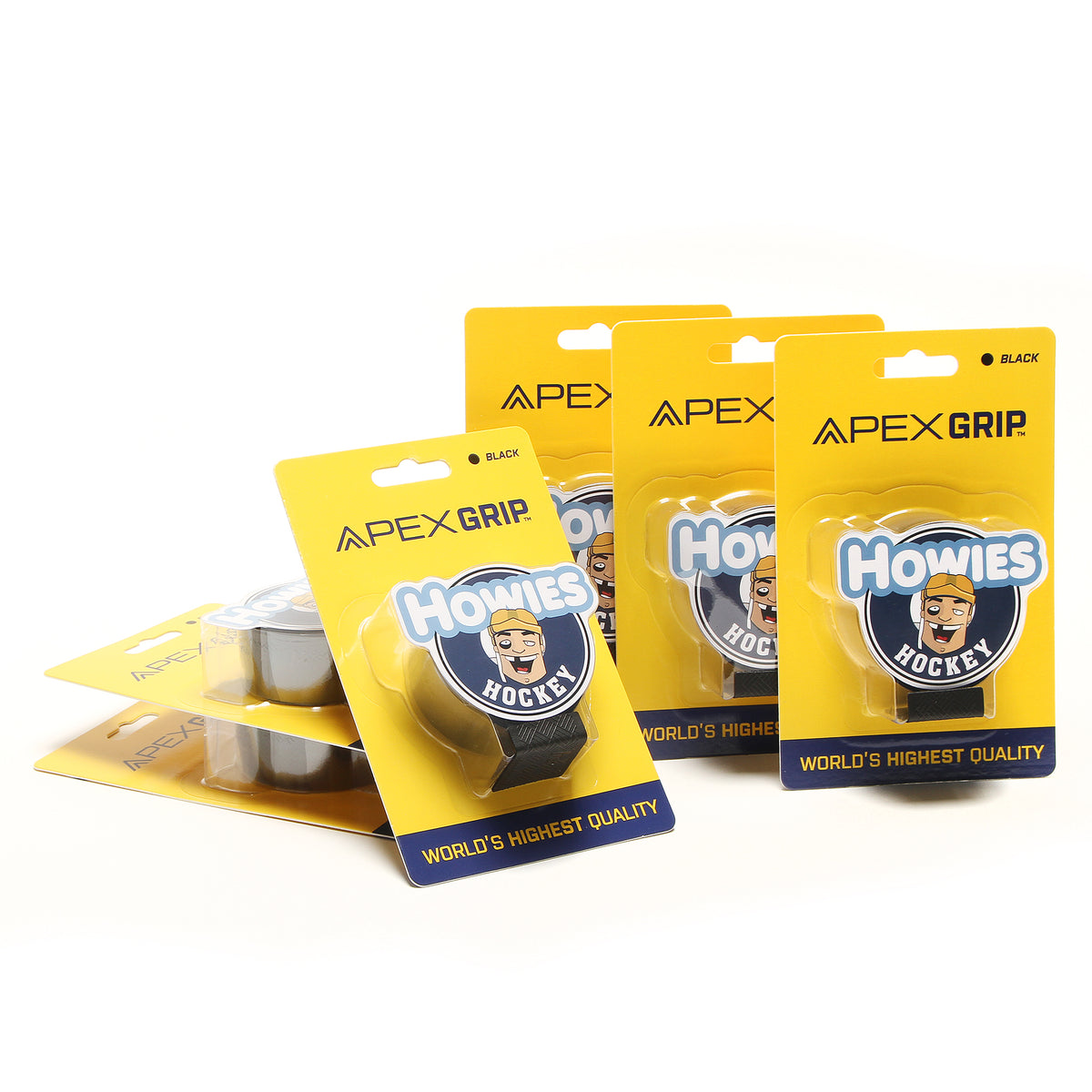 Howies Black APEX Grip Tape Apex Grip Howies Hockey Tape 6pk