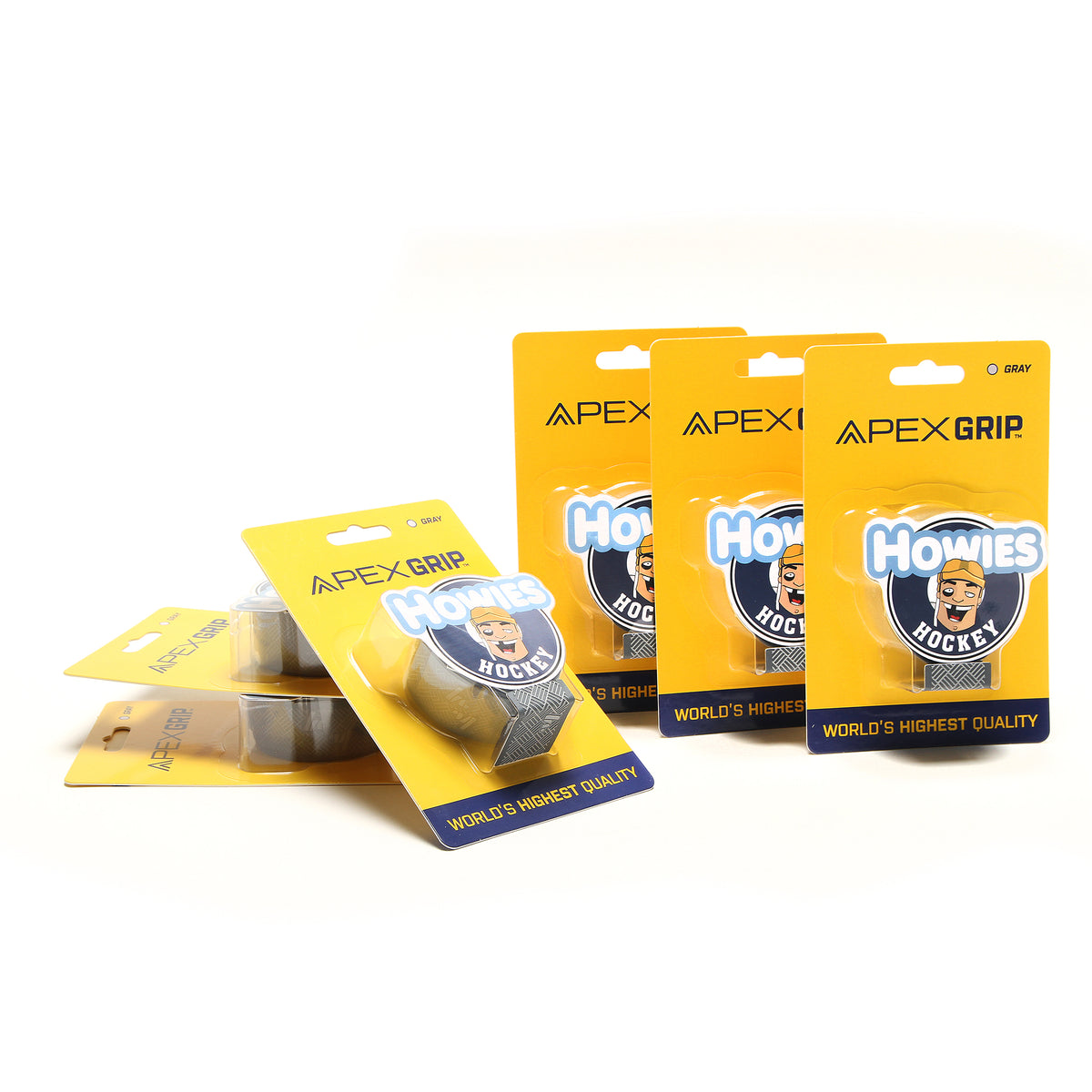 Howies Gray APEX Grip Tape Apex Grip Howies Hockey Tape 6pk