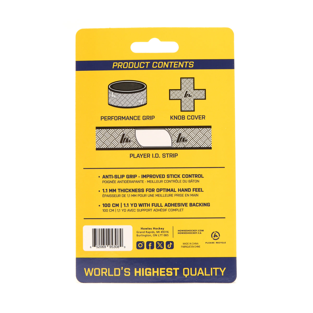 Howies Gray APEX Grip Tape Apex Grip Howies Hockey Tape