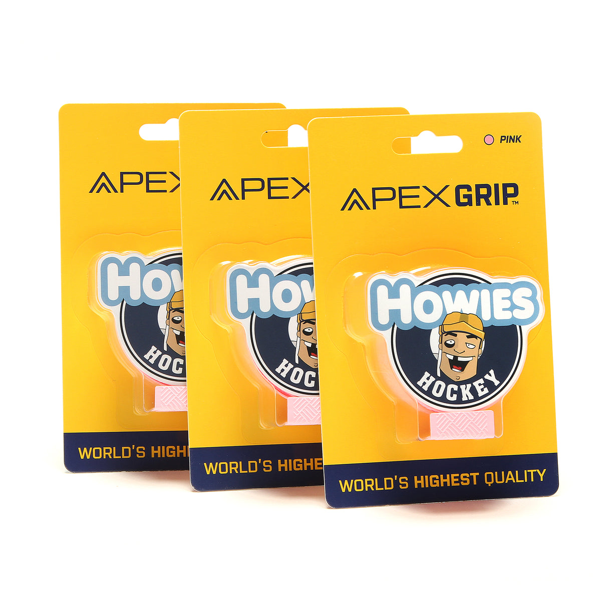 Howies Pink APEX Grip Tape Apex Grip Howies Hockey Tape 3pk