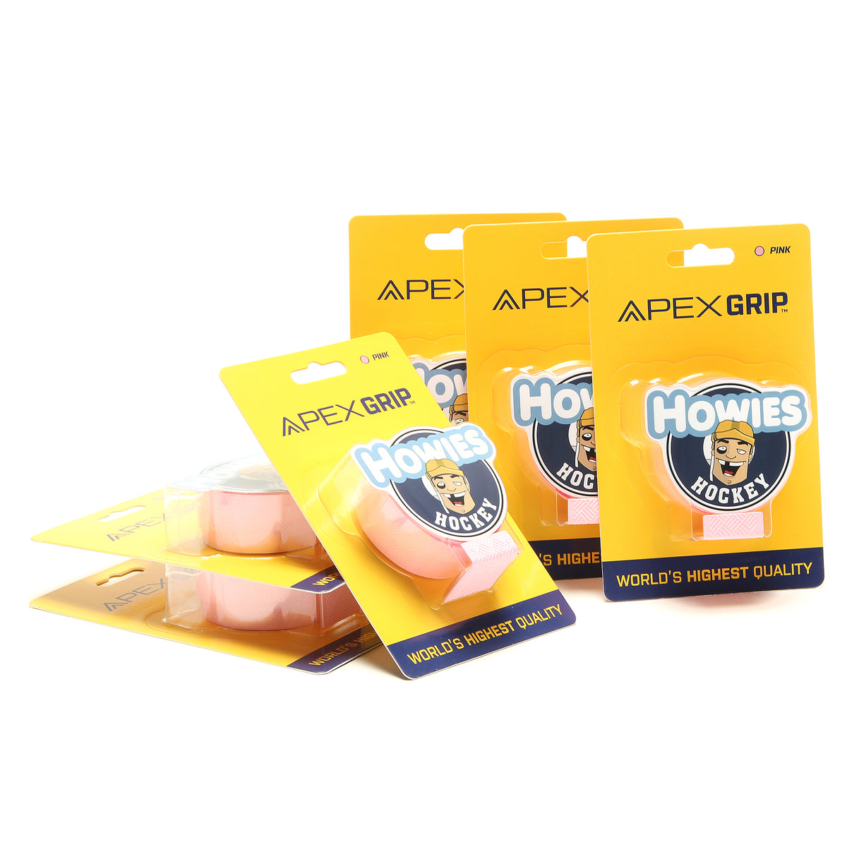 Howies Pink APEX Grip Tape Apex Grip Howies Hockey Tape 6pk