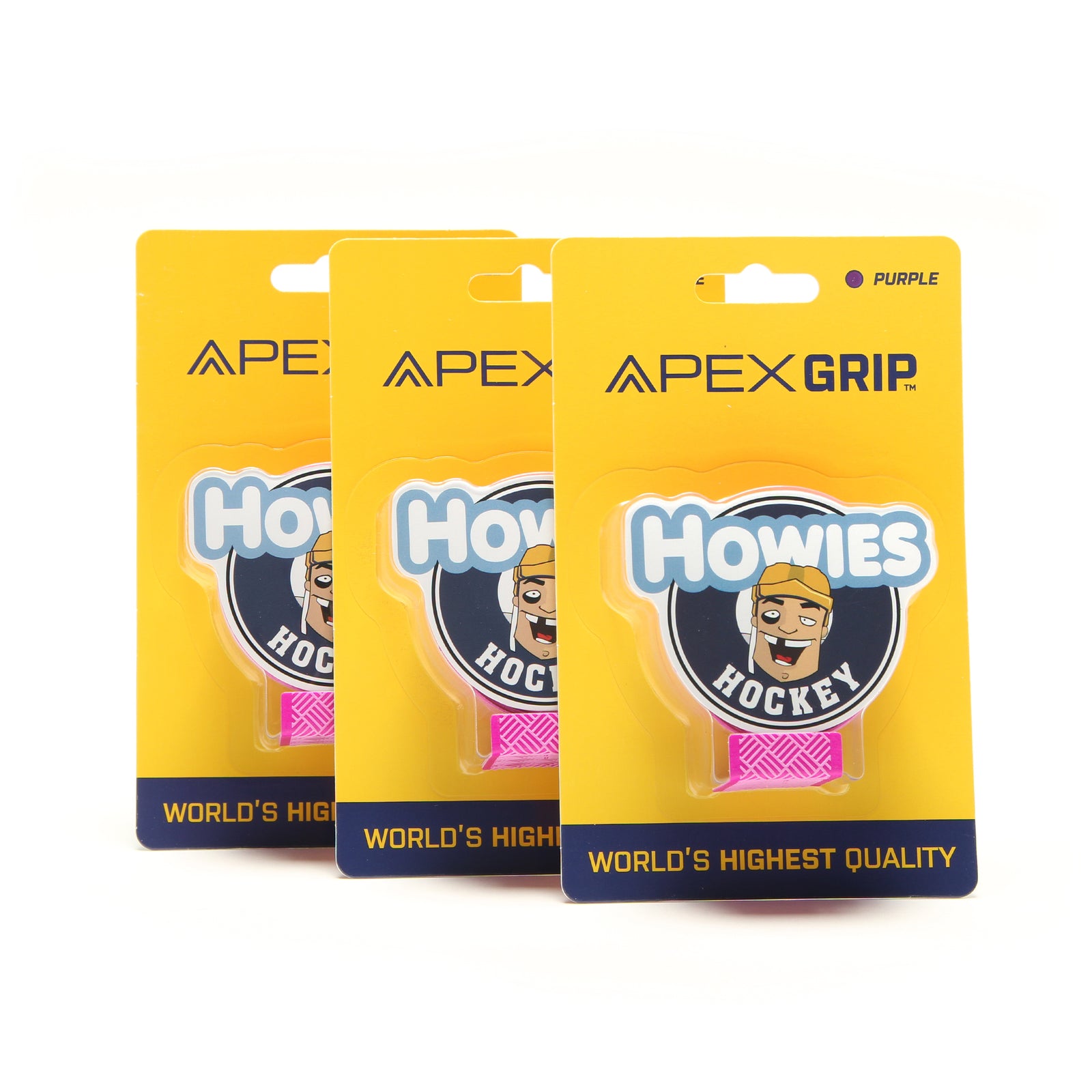 Howies Purple APEX Grip Tape Apex Grip Howies Hockey Tape 3pk