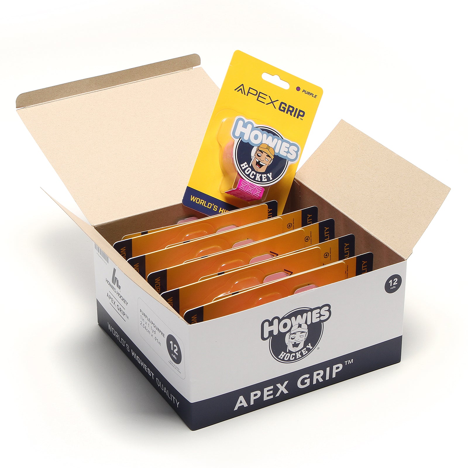 Howies Purple APEX Grip Tape Apex Grip Howies Hockey Tape 12pk