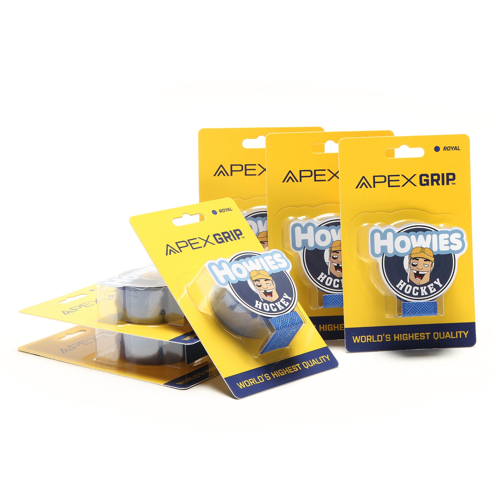 Howies Royal Blue APEX Grip Tape APEX Grip Howies Hockey Tape 6pk