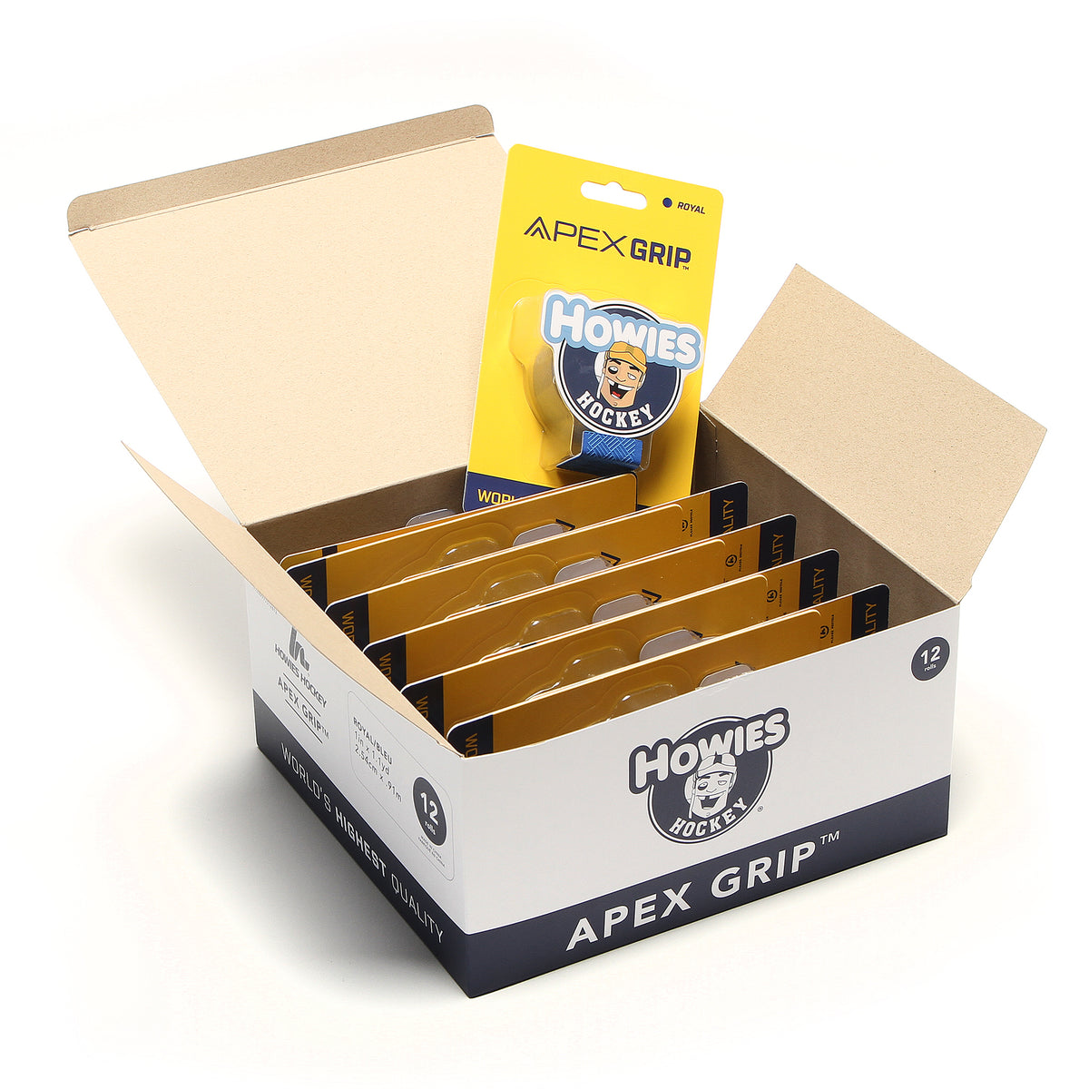 Howies Royal Blue APEX Grip Tape Apex Grip Howies Hockey Tape 12pk